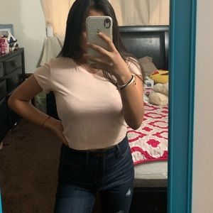 Forever 21 pink crop top